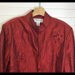 Evening Silk Beaded Duster 1X, 2X GUC